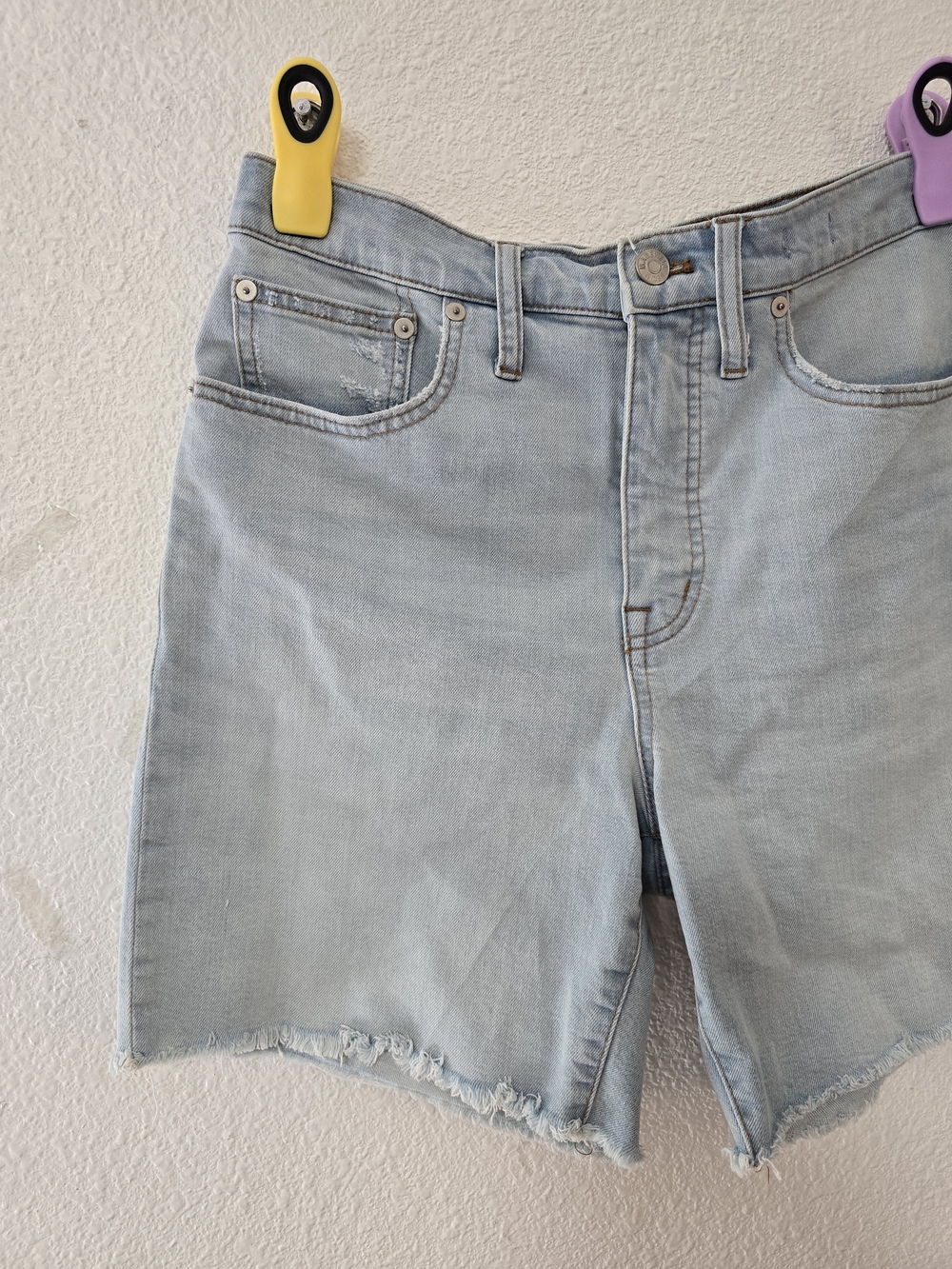 Madewell Light Blue Denim Cutoff Shorts - Picture 3 of 9